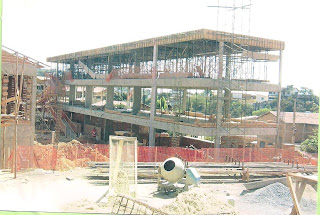 Obra da escola em estágio avançado